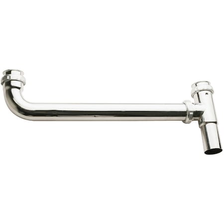 All-Source 1-1/2 In. x 16 In. Satin Nickel End Outlet Waste 4815K